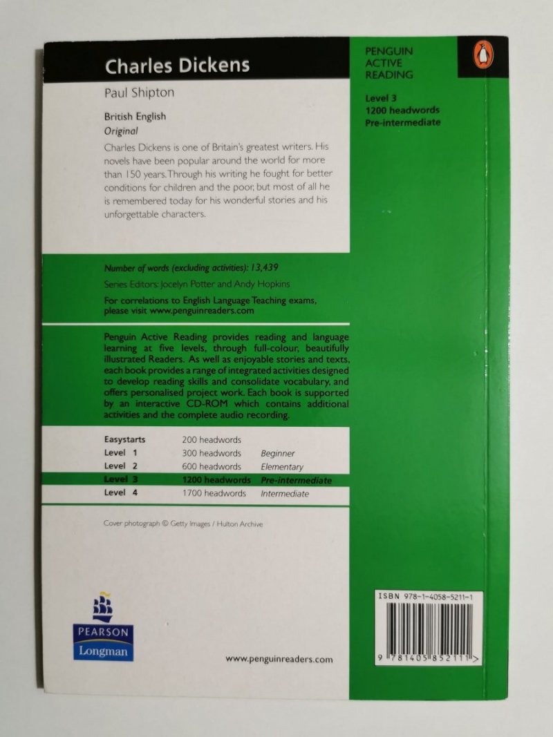 PENGUIN ACTIVE READING LEVEL 3 CHARLES DICKENS - Paul Shipton 