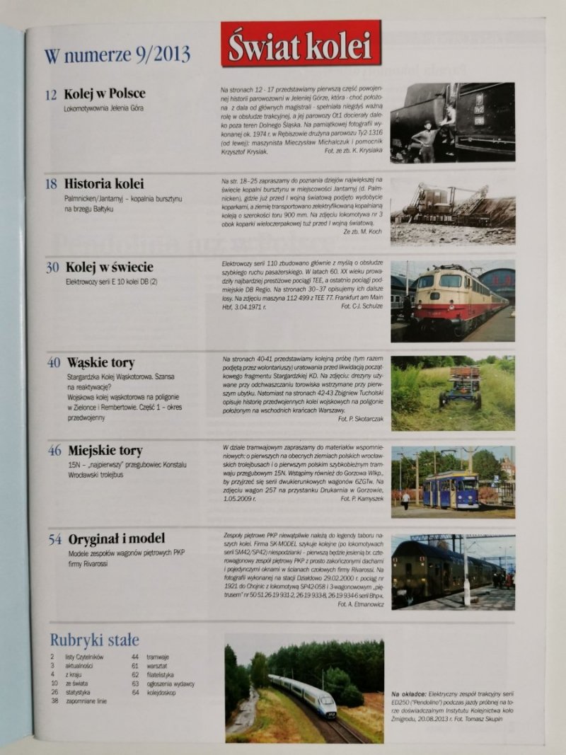 Miesięcznik. Świat kolei 09/2013