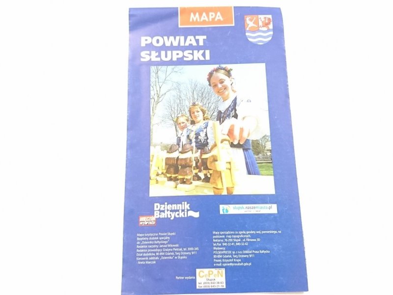 POWIAT SŁUPSKI. MAPA Z OGŁOSZENIAMI