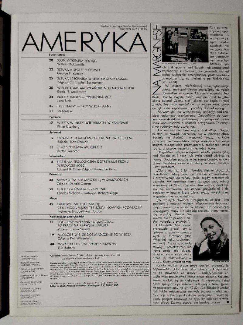 AMERYKA NR 164 WRZESIEŃ 1972
