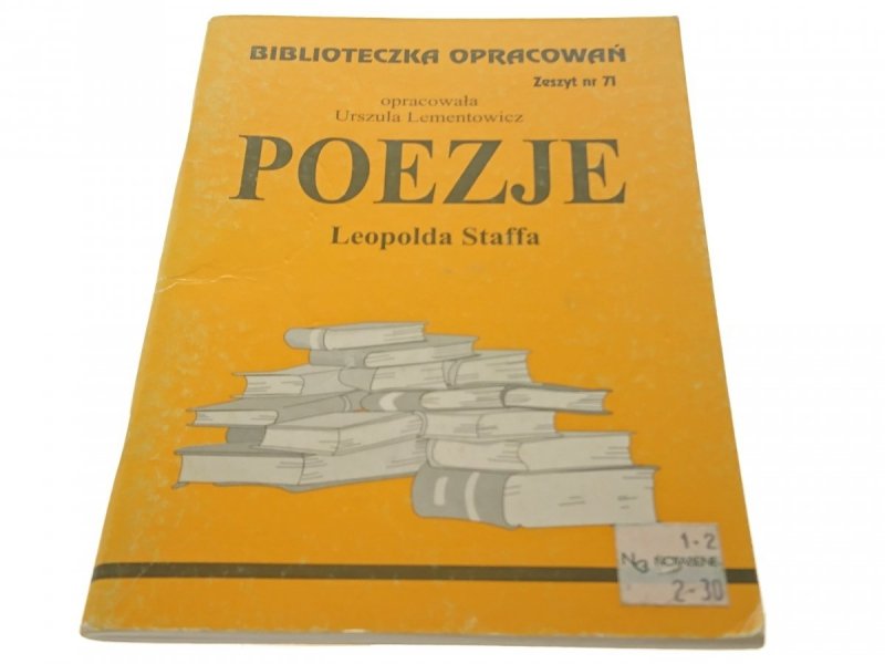 POEZJE LEOPOLDA STAFFA - Urszula Lementowicz 2001