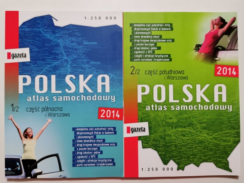 POLSKA ATLAS SAMOCHODOWY 2014 CZ 1 i 2