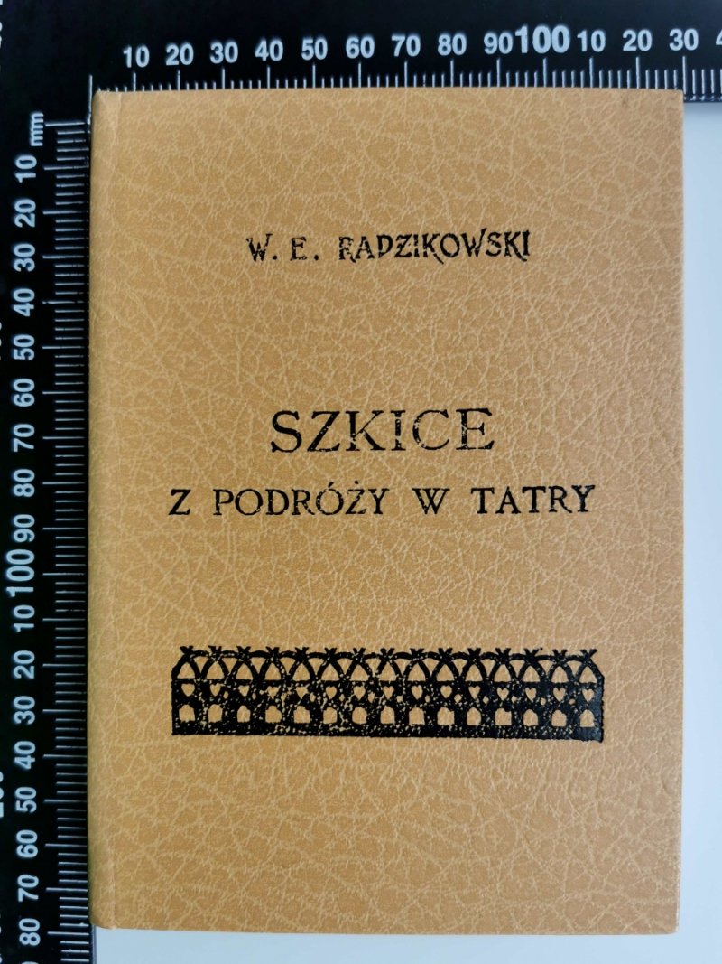 SZKICE Z PODRÓŻY W TATRY - W. E. Radzikowski