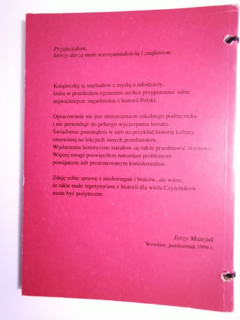 SAMOUCZEK ZE ŚCIĄGĄ. HISTORIA POLSKI 963-1989 1995