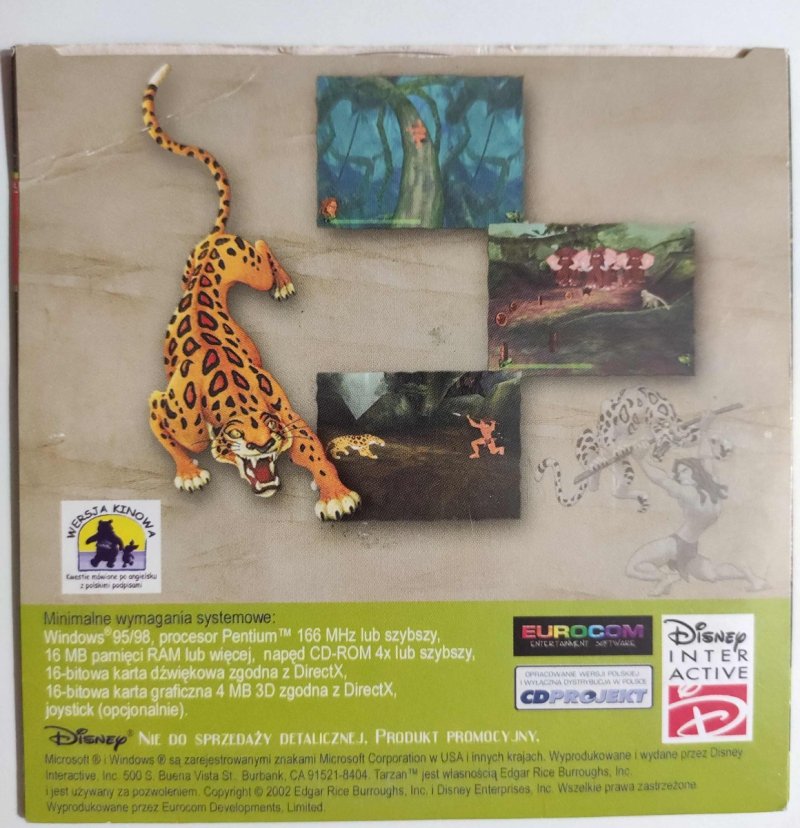 CD. TARZAN – PIERWSZY POZIOM GRY