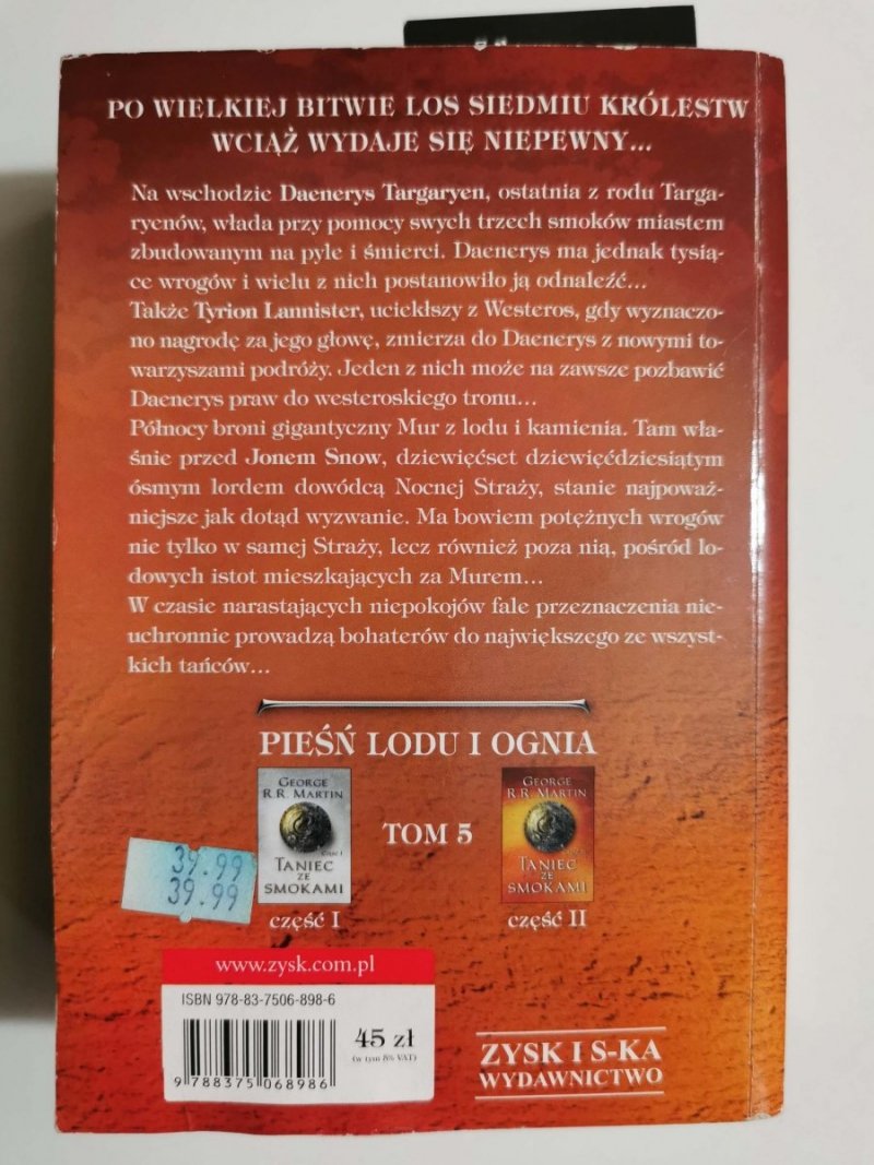 TANIEC ZE SMOKAMI CZĘŚĆ II - George R. R. Martin 