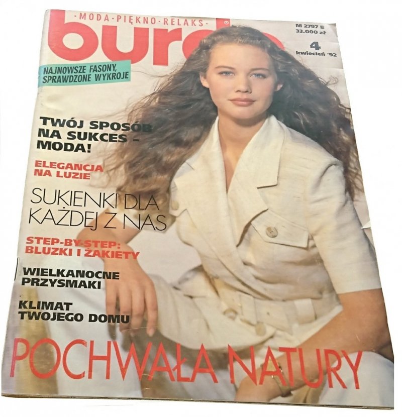 BURDA NR 4 KWIECIEŃ '92 POCHWAŁA NATURY