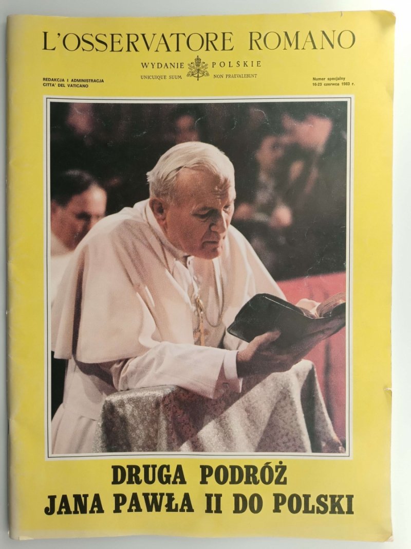 L’OSSERVATORE ROMANO NUMER SPECJALNY 16-23 CZERWCA 1983