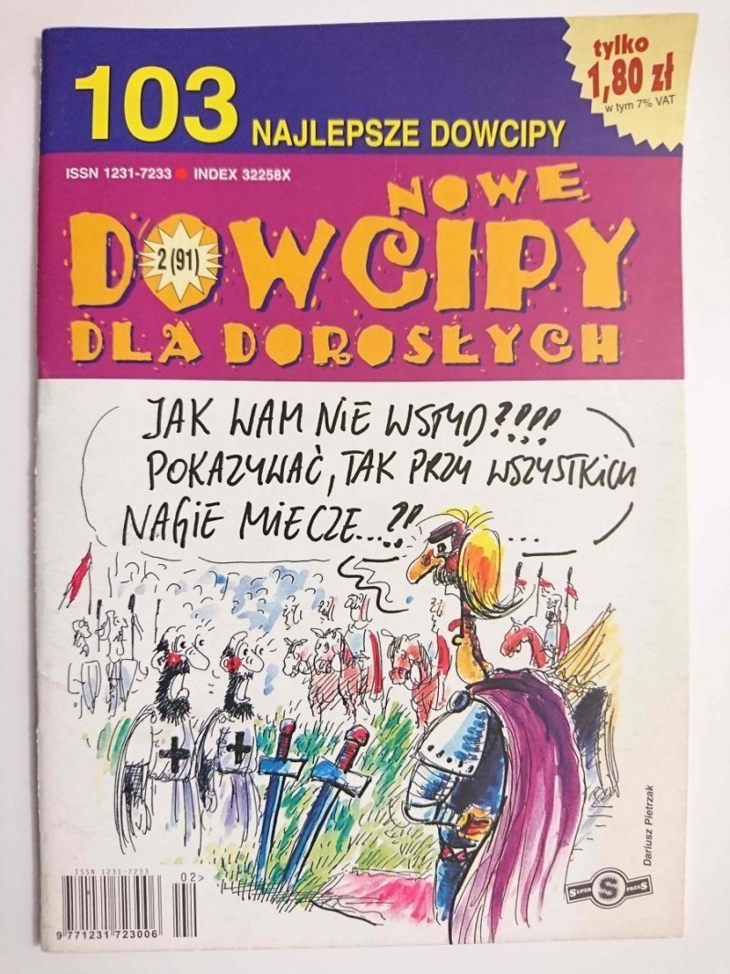 103 NAJLEPSZE DOWCIPY. NOWE DOWCIPY DLA DOROSŁYCH 2001