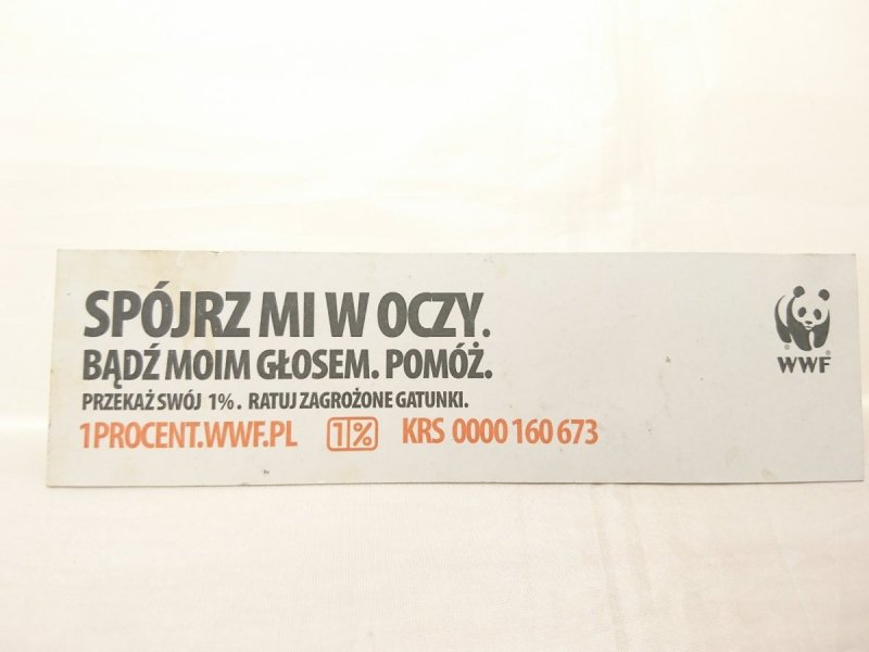 SPÓJRZ MI W OCZY. ZAKŁADKA WWF