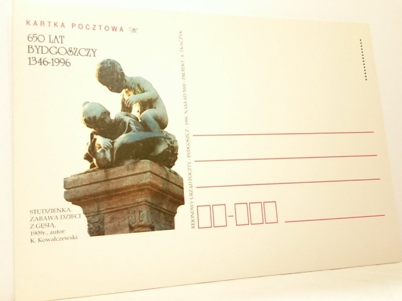 KARTKA POCZTOWA #007 650 LAT BYDGOSZCZY 1346-1996