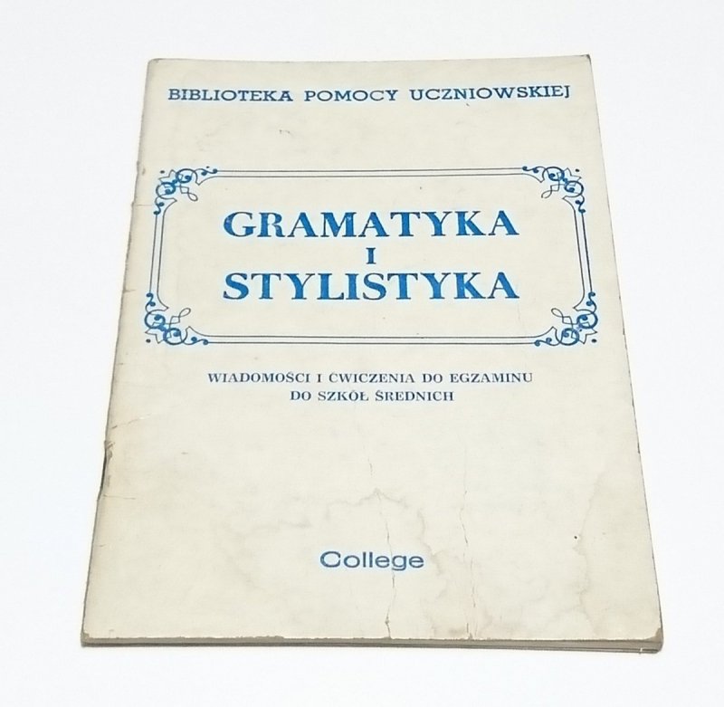 GRAMATYKA I STYLISTYKA - Marczewska 1992