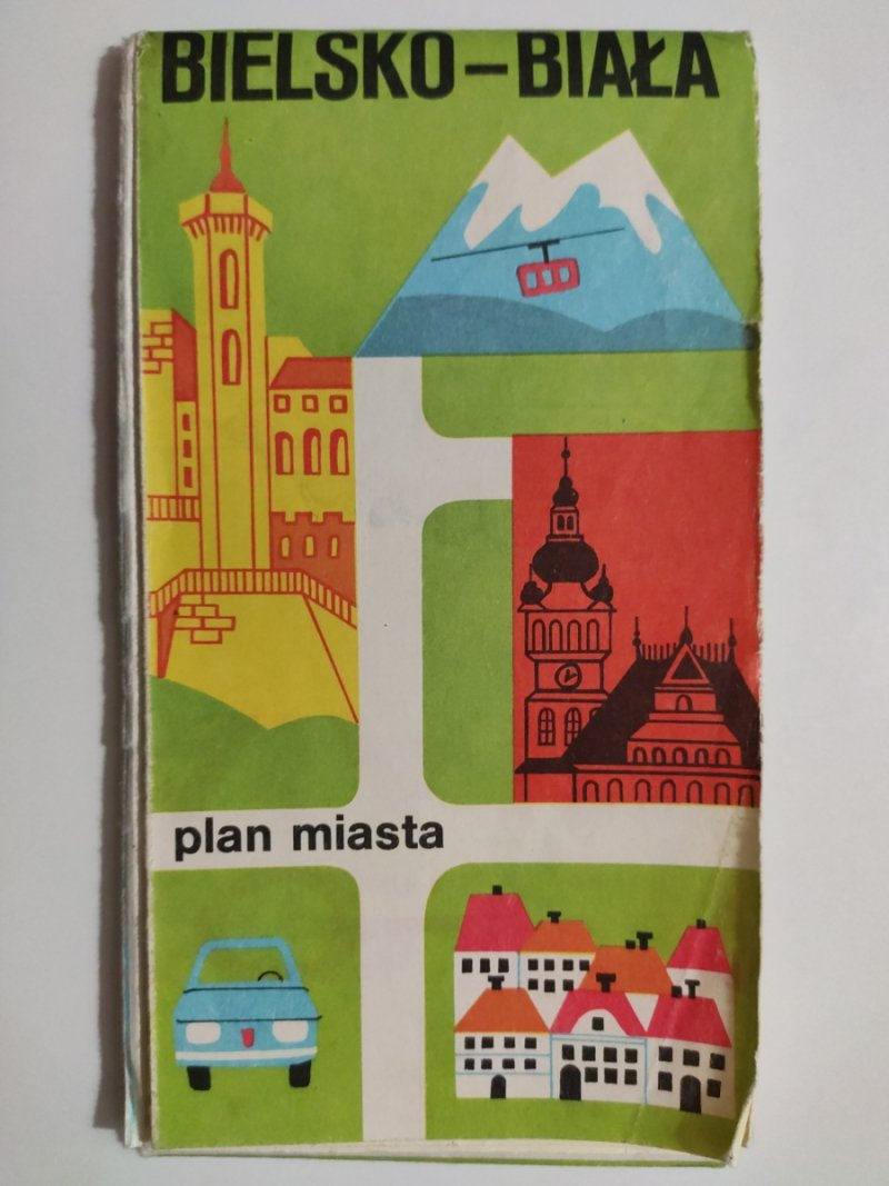 BIELSKO-BIAŁA PLAN MIASTA 1985