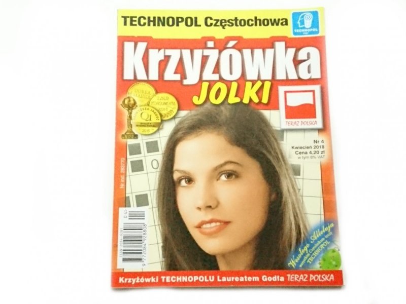 KRZYŻÓWKA JOLKI NR 4 KWIECIEŃ 2018