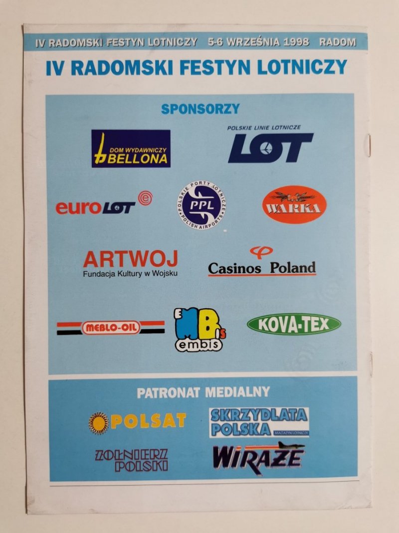 SKRZYDLATA POLSKA NUMER SPECJALNY RADOM 1998