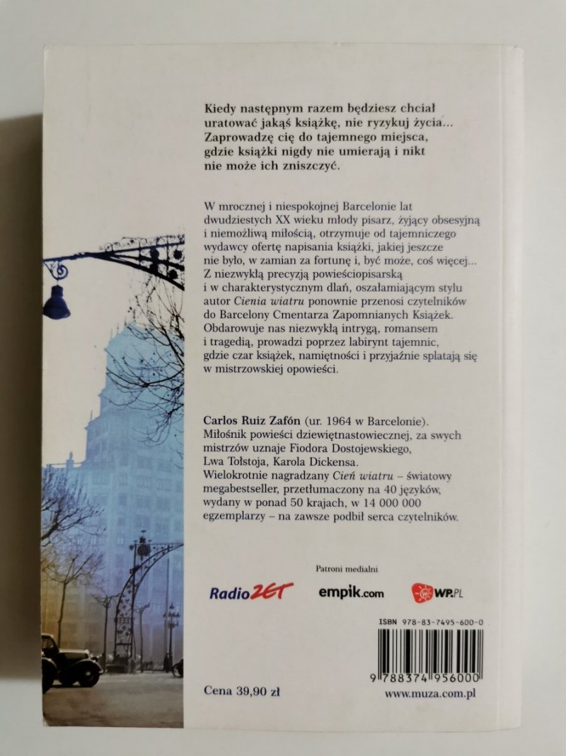 GRA ANIOŁA - Carlos Ruiz Zafón 