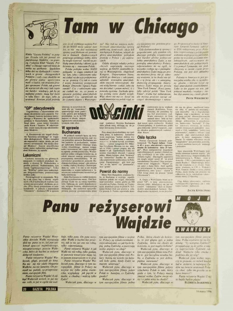 GAZETA POLSKA NR 11 (139) 14 MARCA 1996 r.