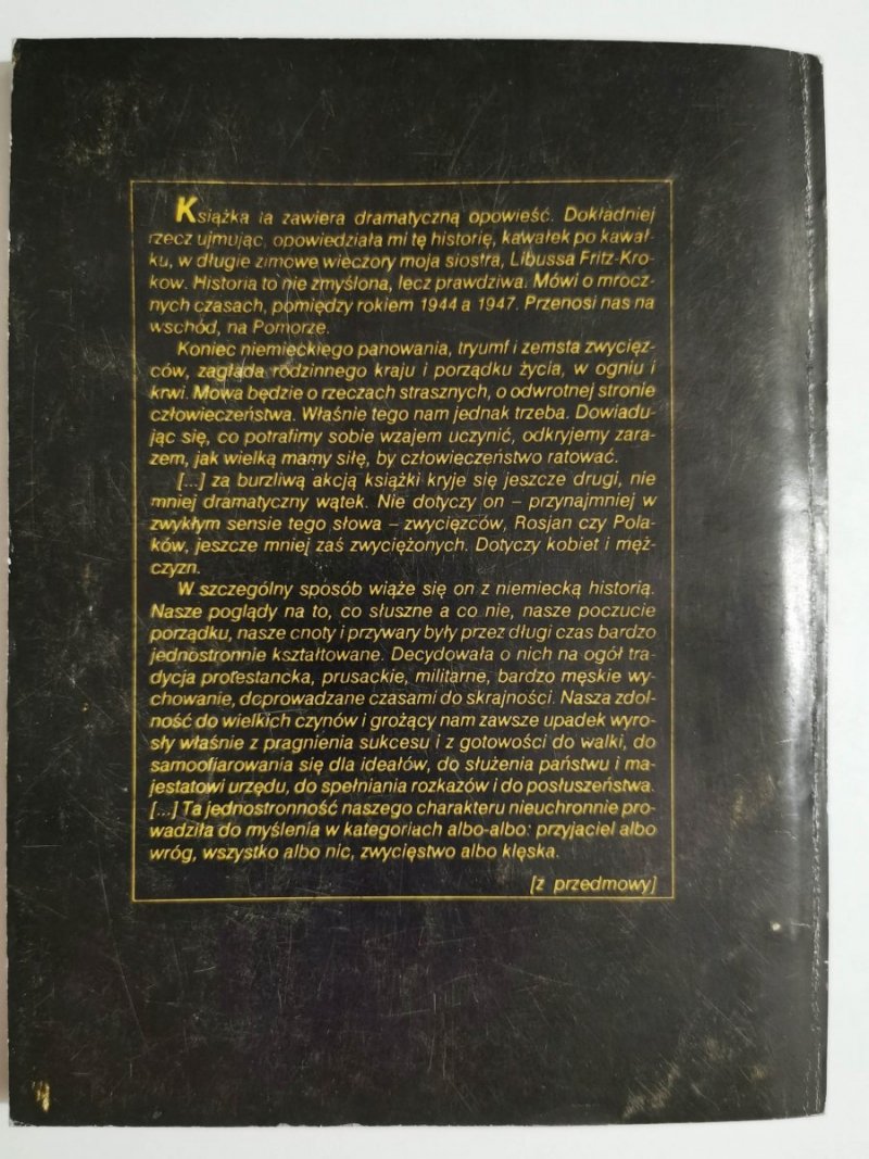 CZAS KOBIET - Christian Graf von Krockow 1990