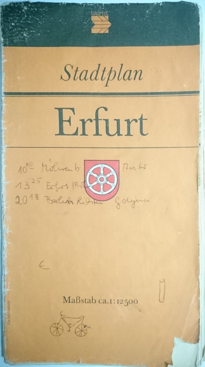 ERFURT. STADTPLAN