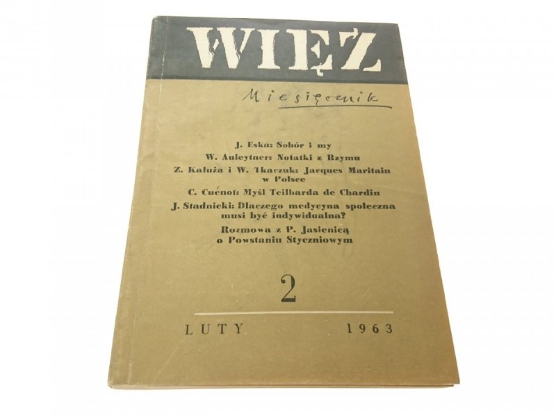 WIĘŹ. MIESIĘCZNIK 2 LUTY 1963