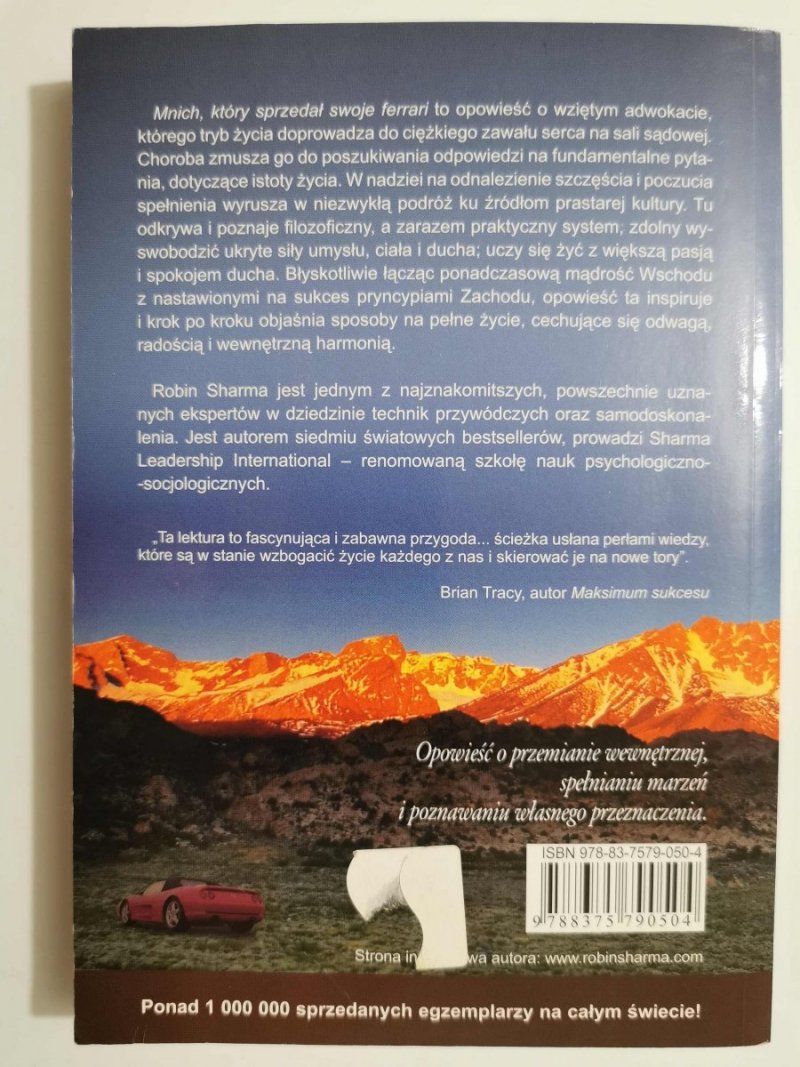 MNICH, KTÓRY SPRZEDAŁ SWOJE FERRARI - Robin S. Sharma 2008