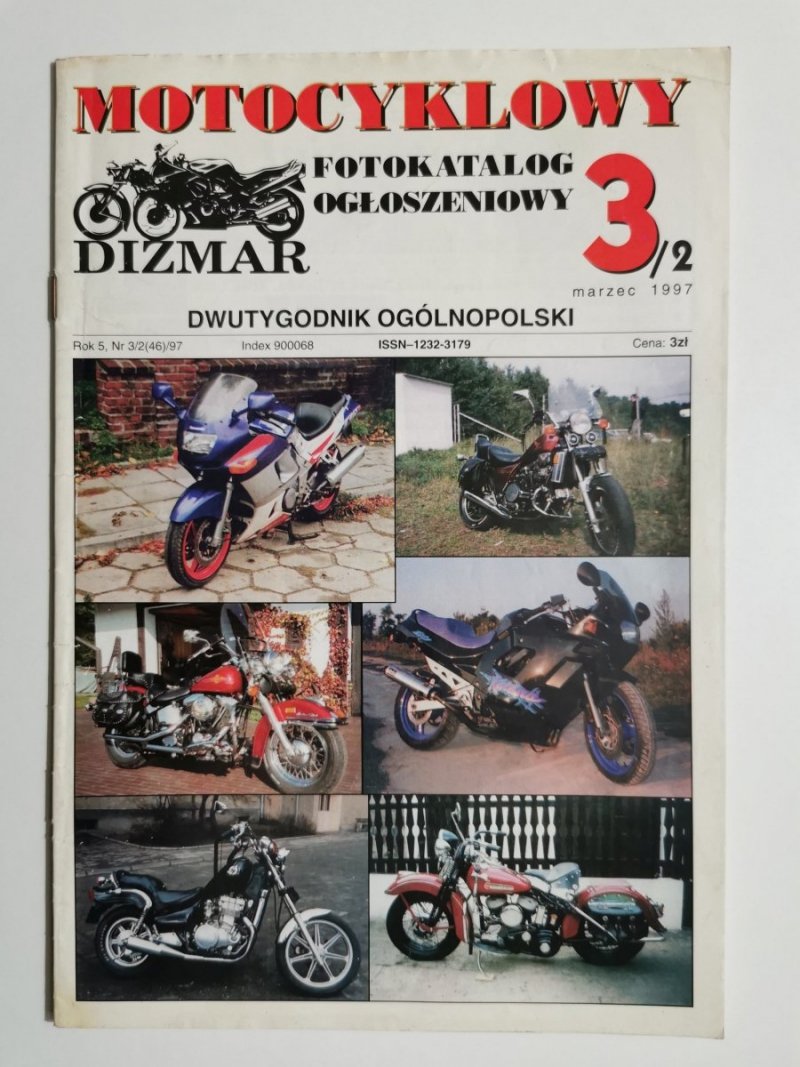 MOTOCYKLOWY FOTOKATALOG OGŁOSZENIOWY NR 3/2 MARZEC 1997 