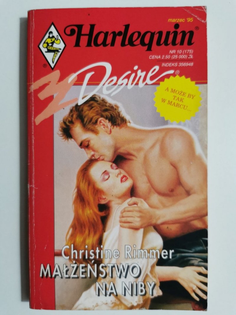 MAŁŻEŃSTWO NA NIBY - Christine Rimmer 1995