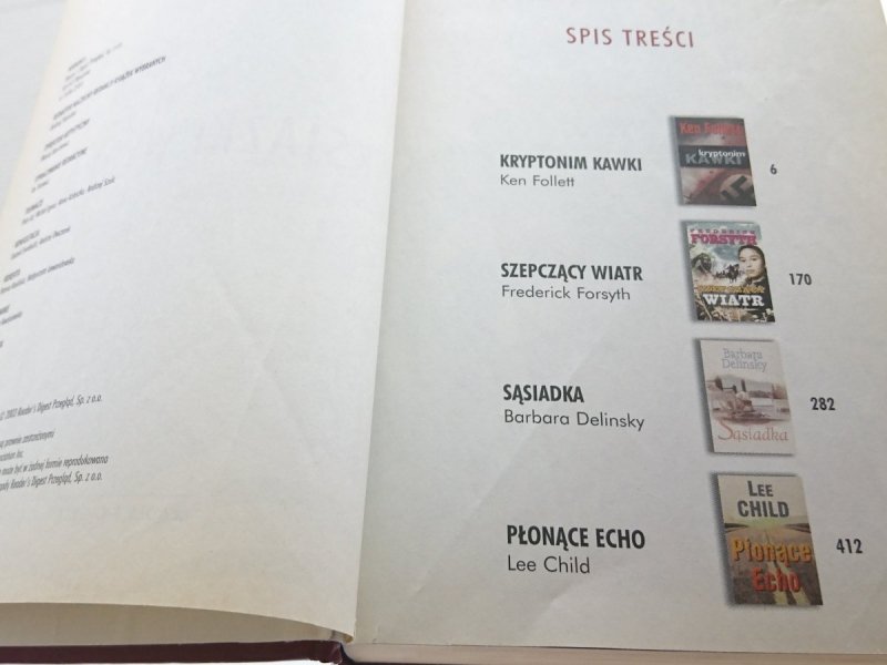 KSIĄŻKI WYBRANE KRYPTONIM KAWKI - Ken Follett 2003