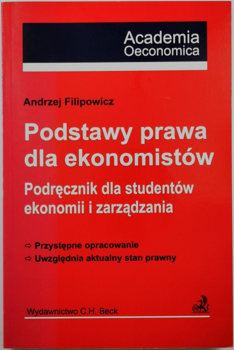 PODSTAWY PRAWA DLA EKONOMISTÓW - Andrzej Filipowicz