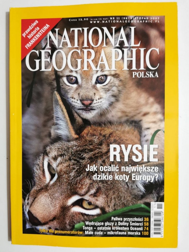 NATIONAL GEOGRAPHIC POLSKA NR 11 (98) LISTOPAD 2007
