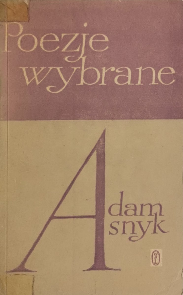 POEZJE WYBRANE - Adam Asnyk