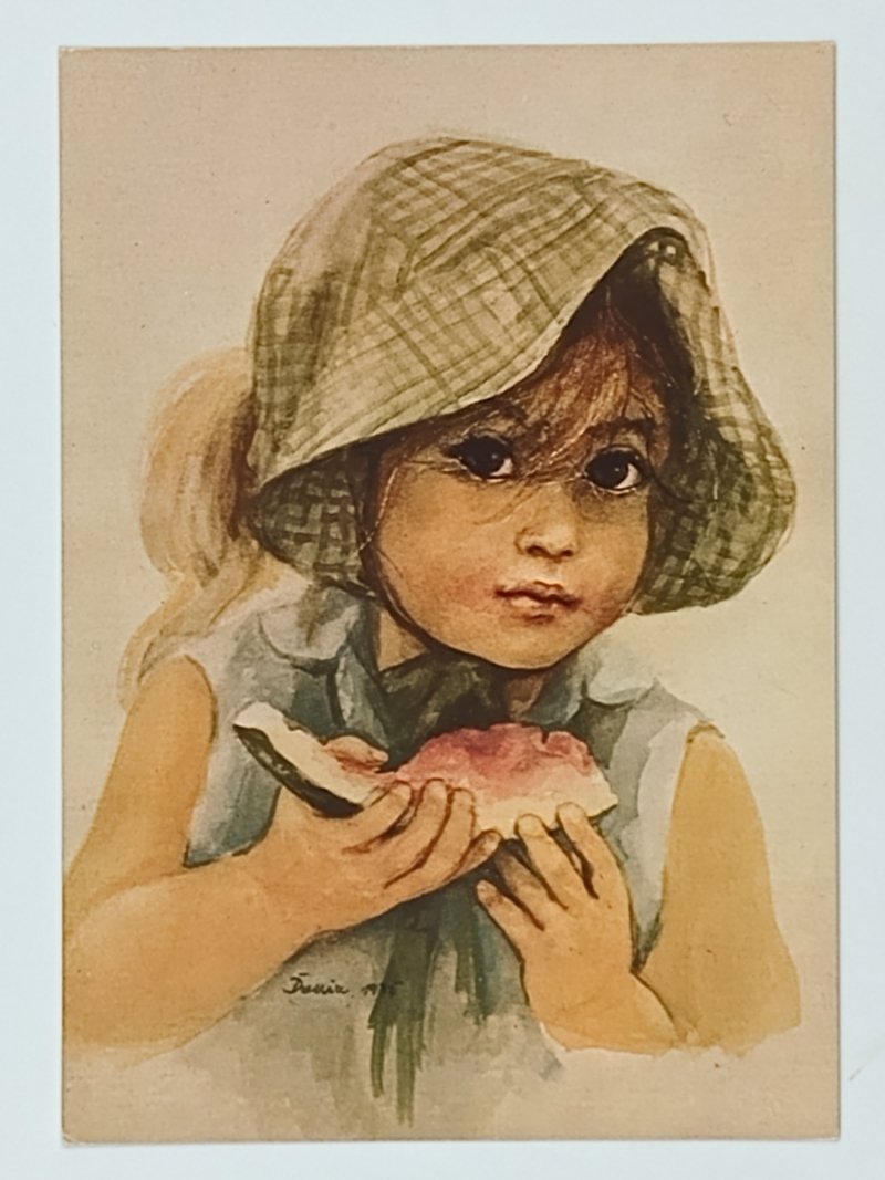 DZIEWCZYNKA Z ARBUZEM D. MYSZYŃSKA-ZAMORSKA