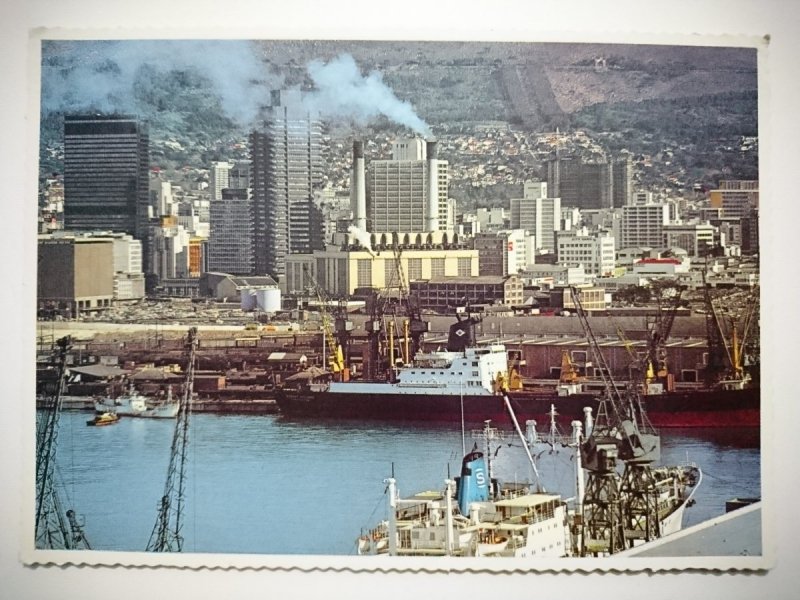 CAPE TOWN. LOOKING ACROSS THE DUNCAN DOCK