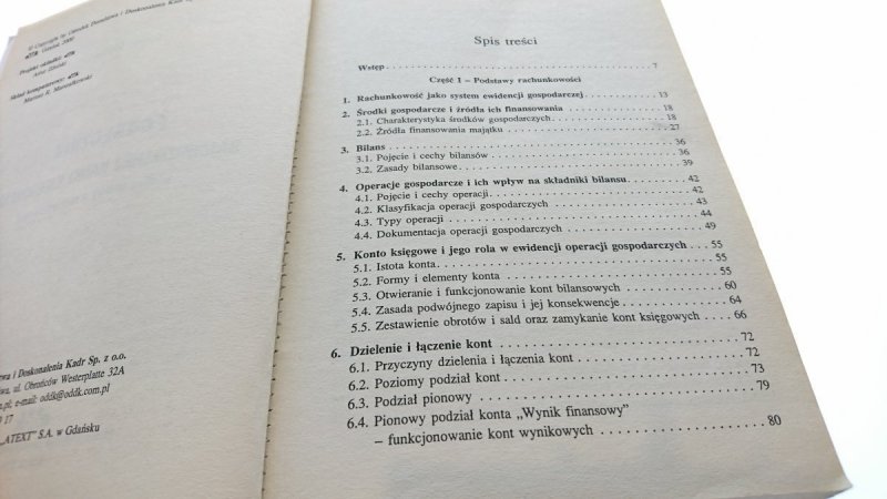 PODRĘCZNIK SAMODZIELNEJ NAUKI KSIĘGOWANIA 2000