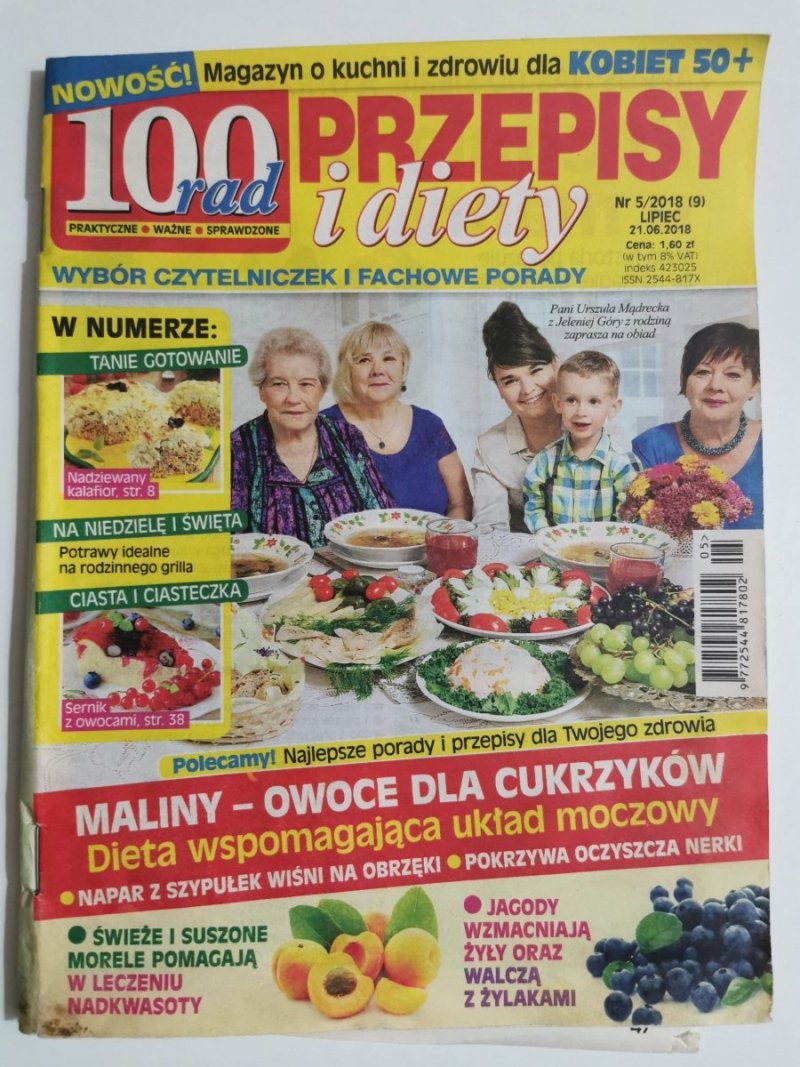 100 RAD. PRZEPISY I DIETY NR 5/2018 (9) LIPIEC 21.06.20182018