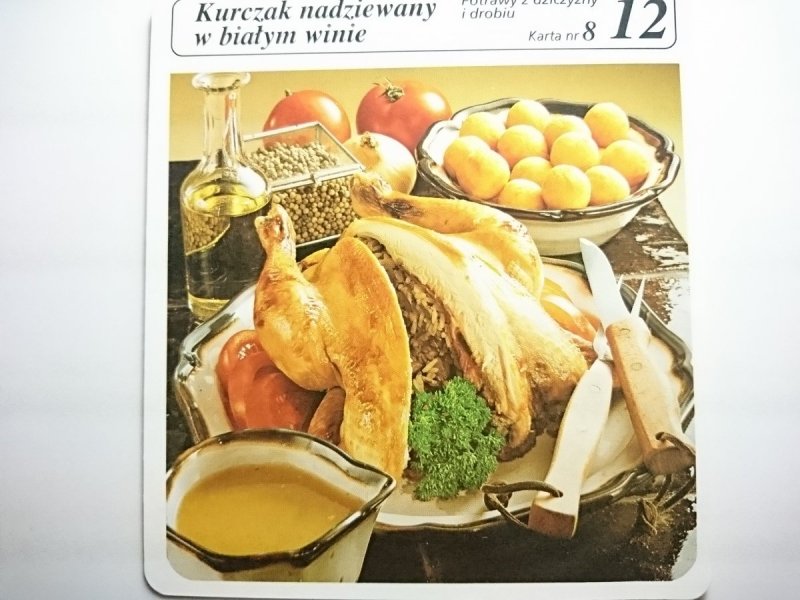 KARTA KULINARNA NR 8 KURCZAK NADZIEWANY W BIAŁYM