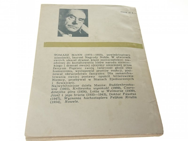 MARIO I CZARODZIEJ - Tomasz Mann 1968