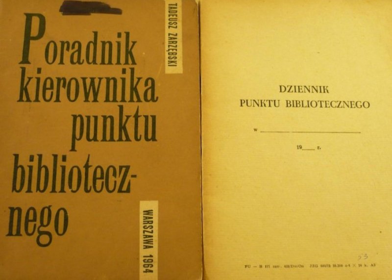 PORADNIK KIEROWNIKA PUNKTU BIBLIOTECZNEGO DZIENNIK