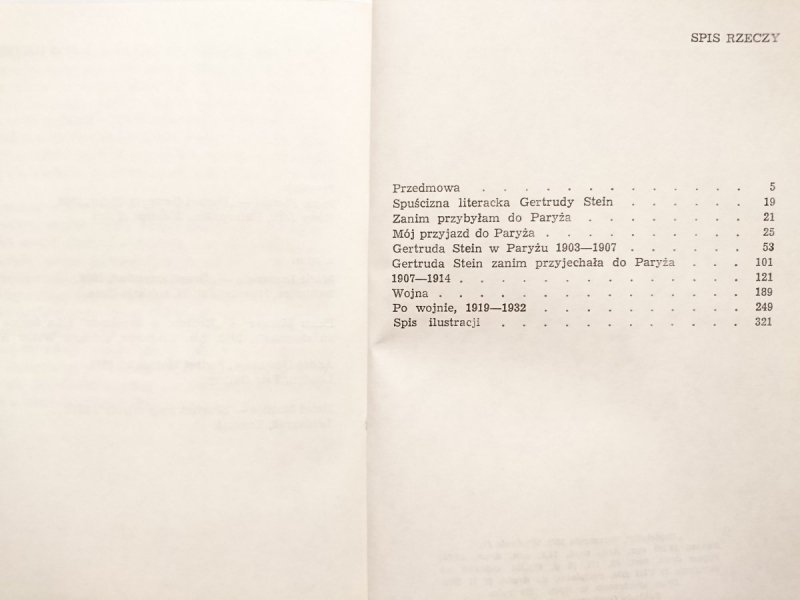 AUTOBIOGRAFIA ALICJI B. TOKLAS - Gertruda Stein 1979