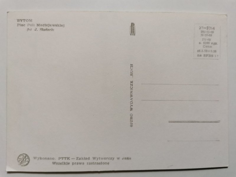 BYTOM. PLAC POLI MACIEJEWSKIEJ FOT. SIUDECKI