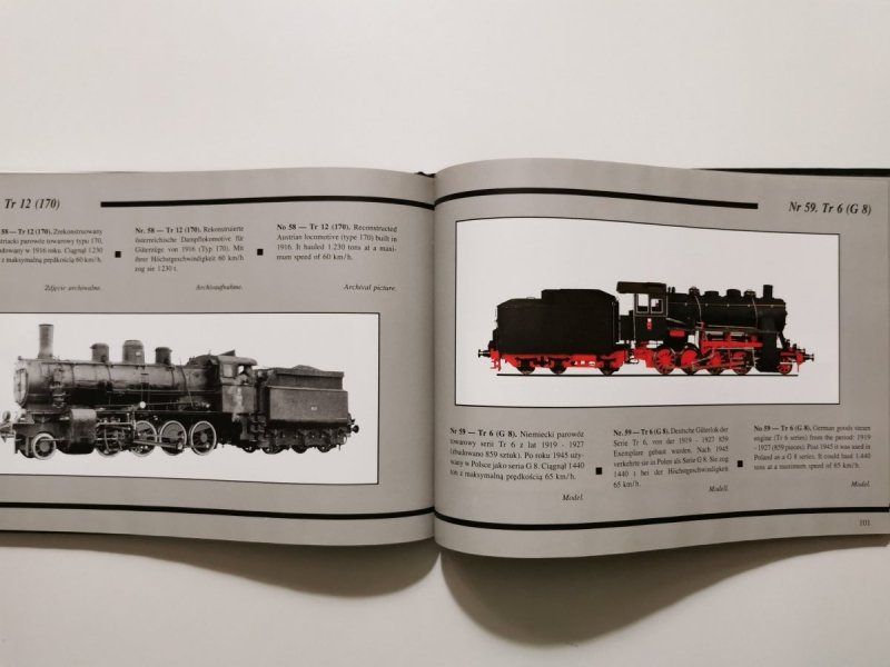 LOKOMOTYWY PAROWE. DAMPFLOKOMOTIVEN. STEAM ENGINES 