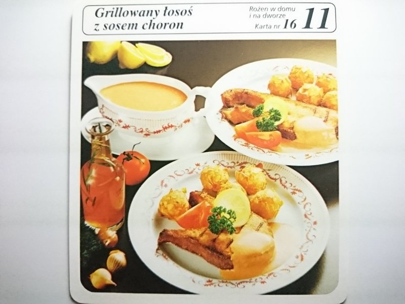 KARTA KULINARNA NR 16 GRILLOWAN ŁOSOŚ Z SOSEM