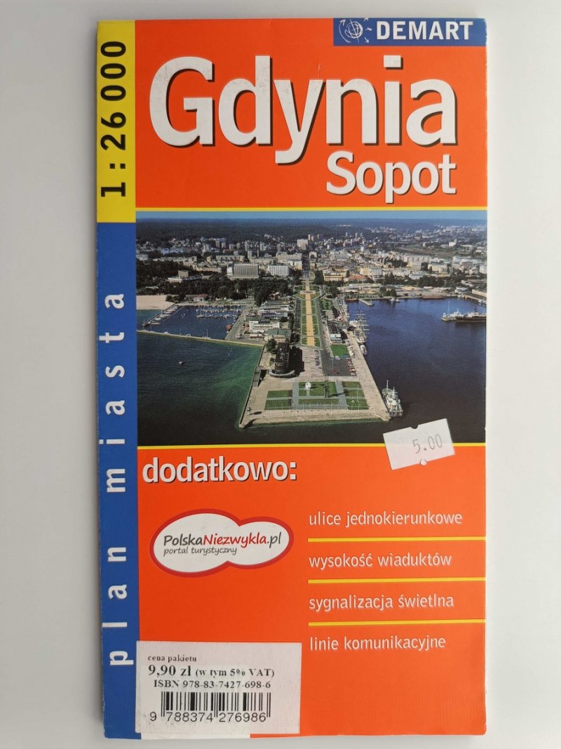 GDYNIA SOPOT 1:26 000 PLAN MIASTA