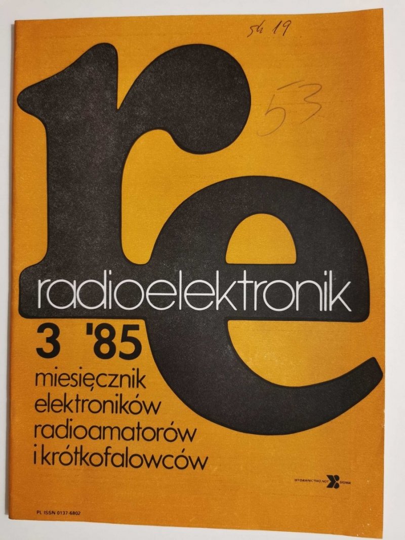 RADIOELEKTRONIK NR 3'85