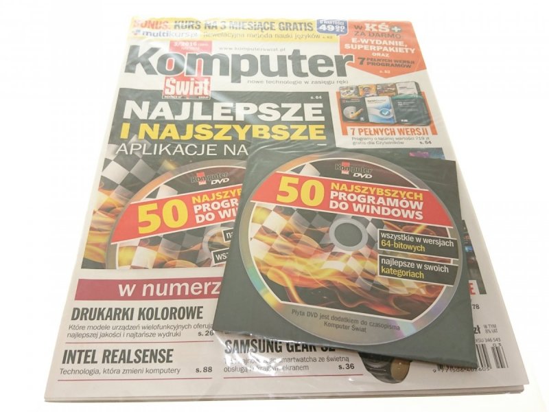 KOMPUTER ŚWIAT 3-2016 LUTY 2016 Z PŁYTĄ DVD