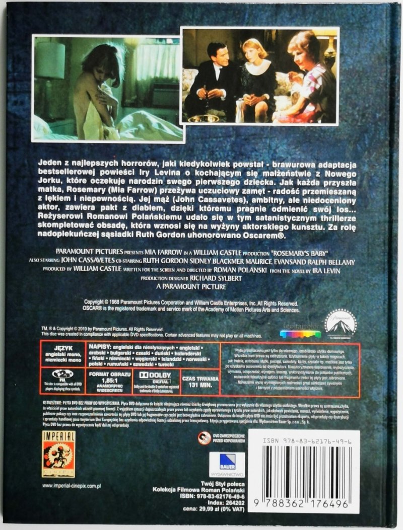 DVD. DZIECKO ROSEMARY - Roman Polański