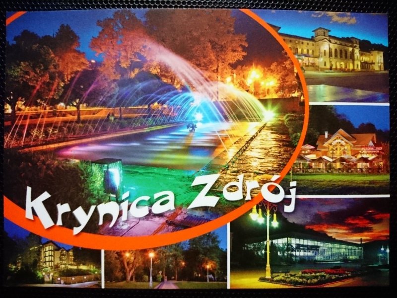 KRYNICA ZDRÓJ. UZDROWISKO NOCĄ FOT. T. OGÓREK