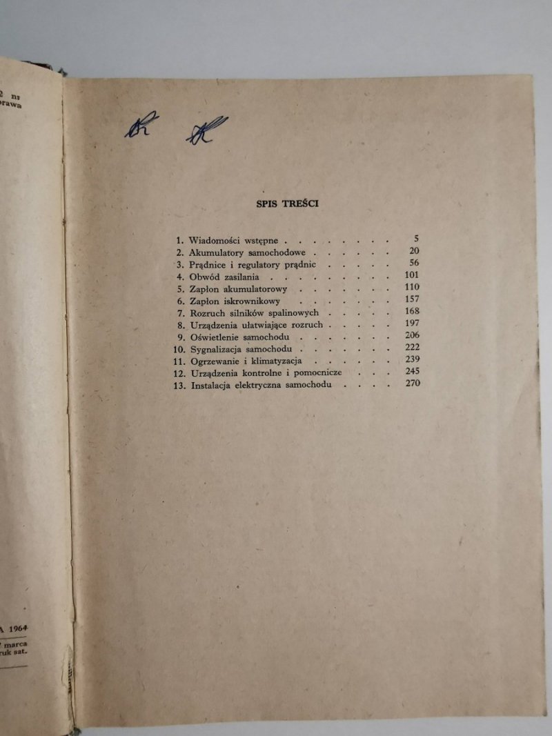 Elektrotechnika samochodowa - Z. Cisło, L. Osterloff 1964