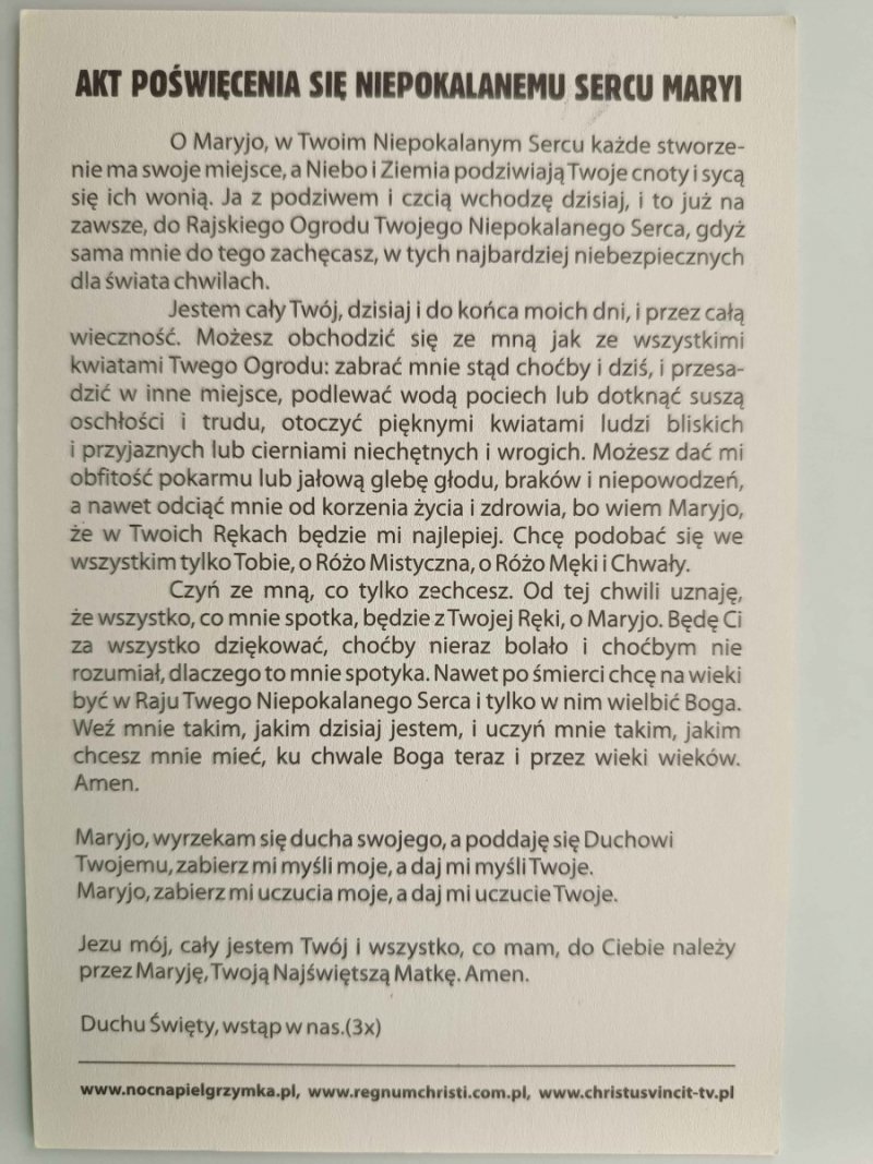 MARYJA KRÓLOWA POLSKI