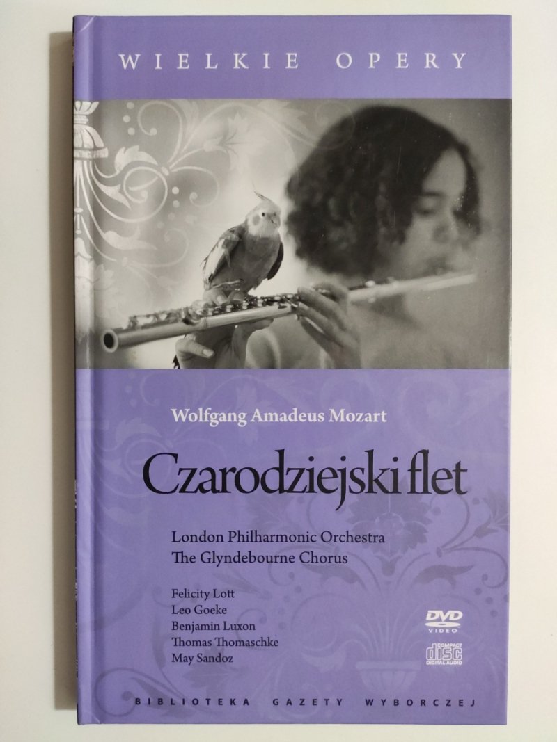 DVD. WIELKIE OPERY. WOLFGANG AMADEUS MOZART. CZARODZIEJSKI FLET